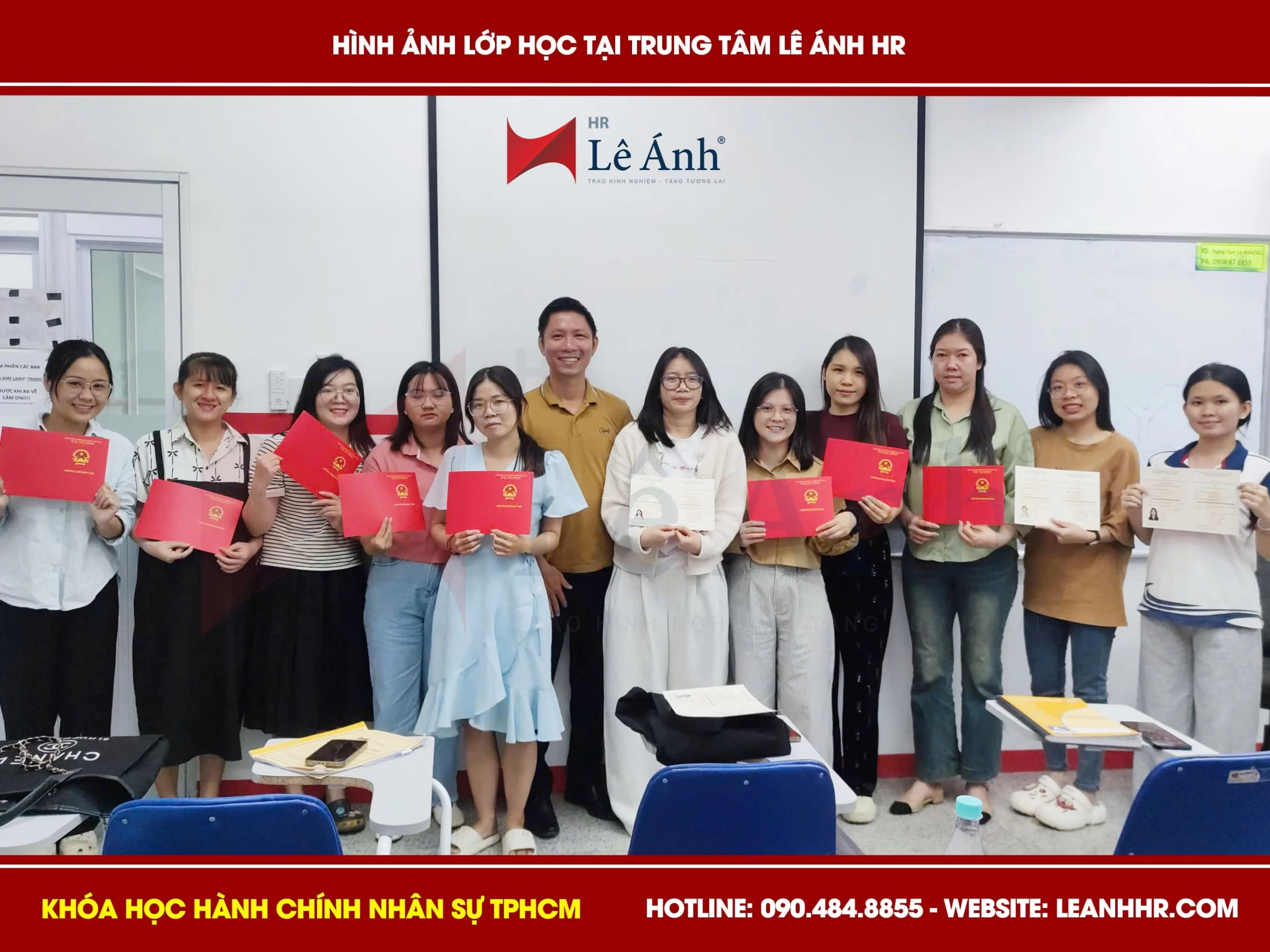 Hình ảnh lớp học tại Trung tâm Lê Ánh HR cùng thầy Thái Tài