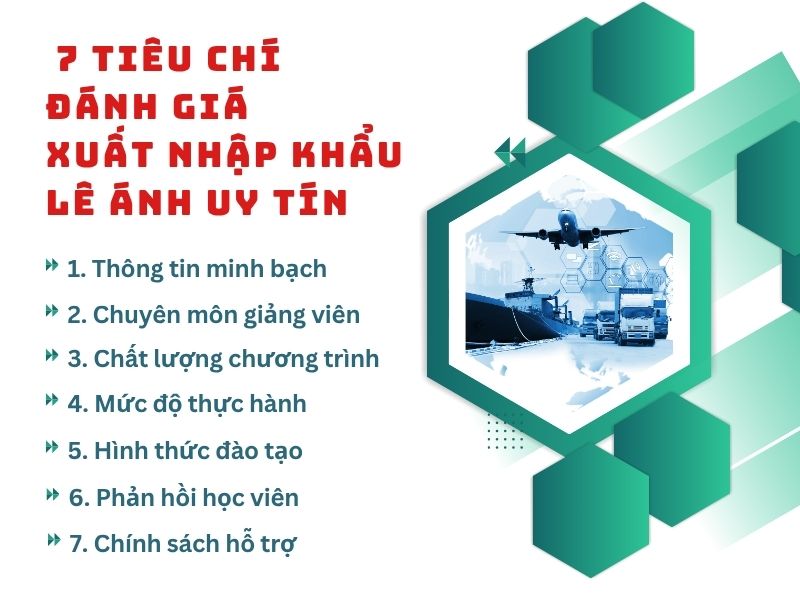 7 Tiêu Chí Đánh Giá Xuất Nhập Khẩu Lê Ánh