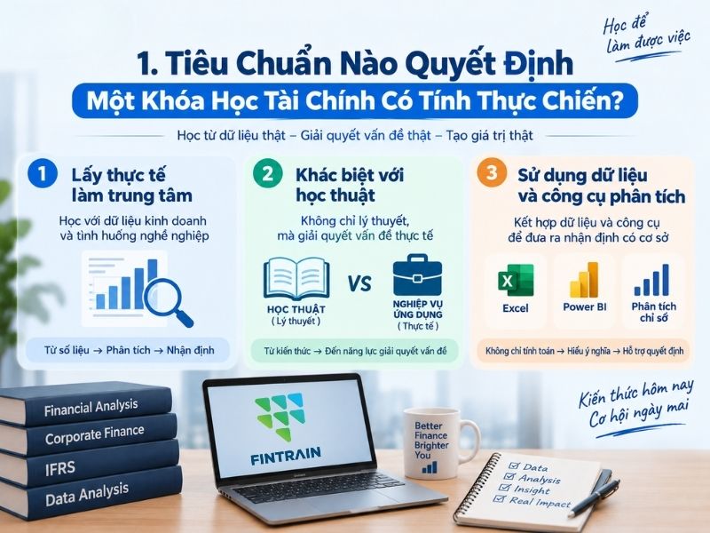 Tiêu Chuẩn Quyết Định Một Khóa Học Tài Chính Có Tính Thực Chiến